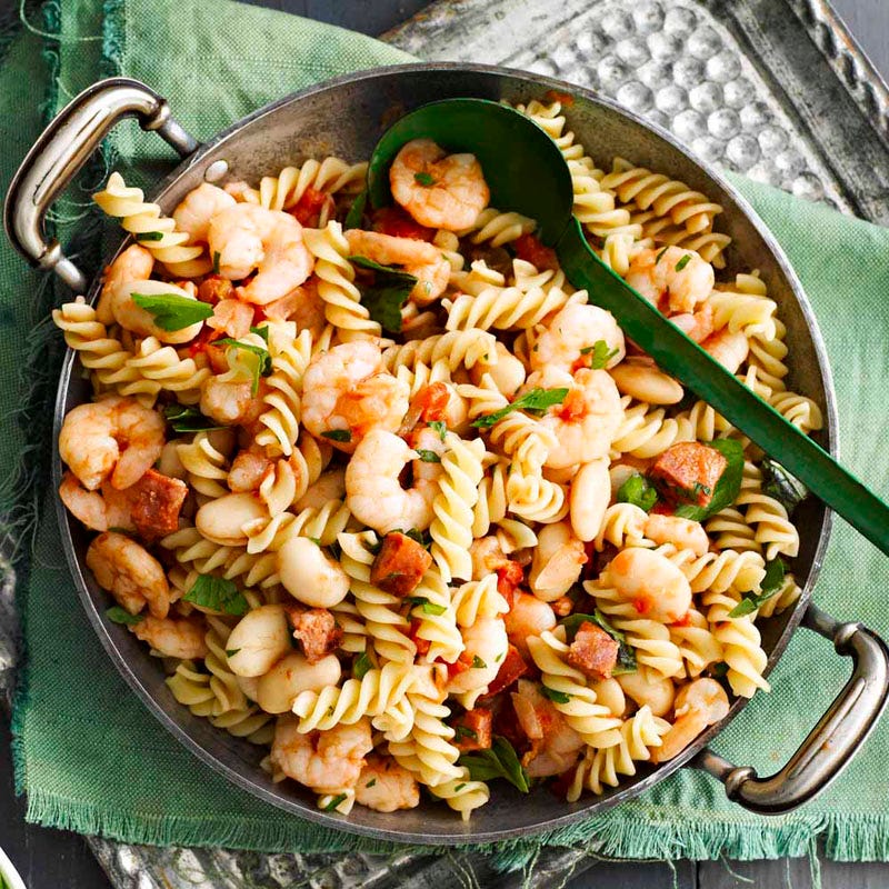 Photo of Prawn and chorizo pasta by WW