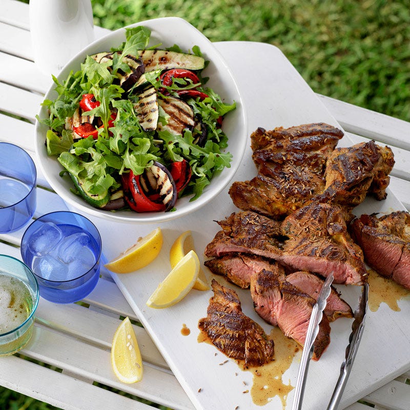 Photo of Butterflied lamb with cumin and turmeric marinade by WW