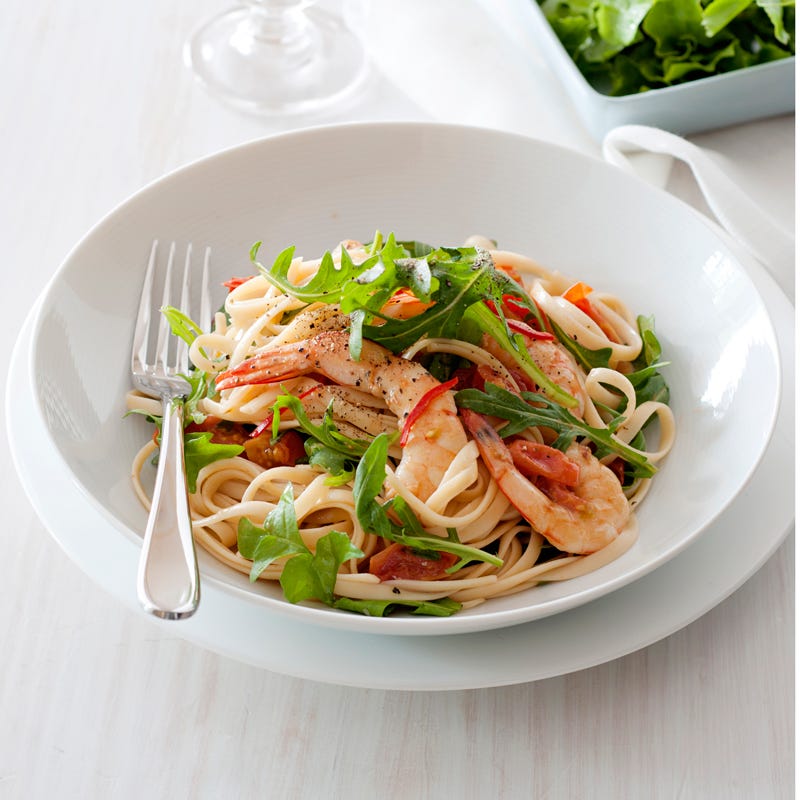 Photo of Chilli garlic prawn linguine by WW