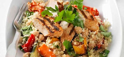 Piri piri chicken with warm couscous salad