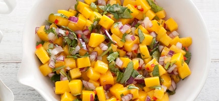 Mango and coriander salsa