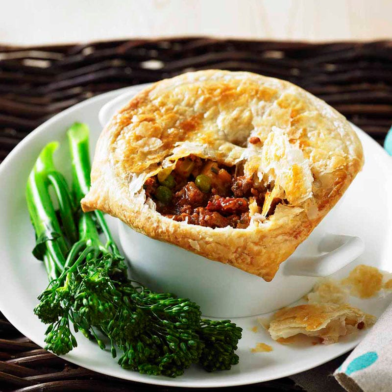 Veal and potato pies