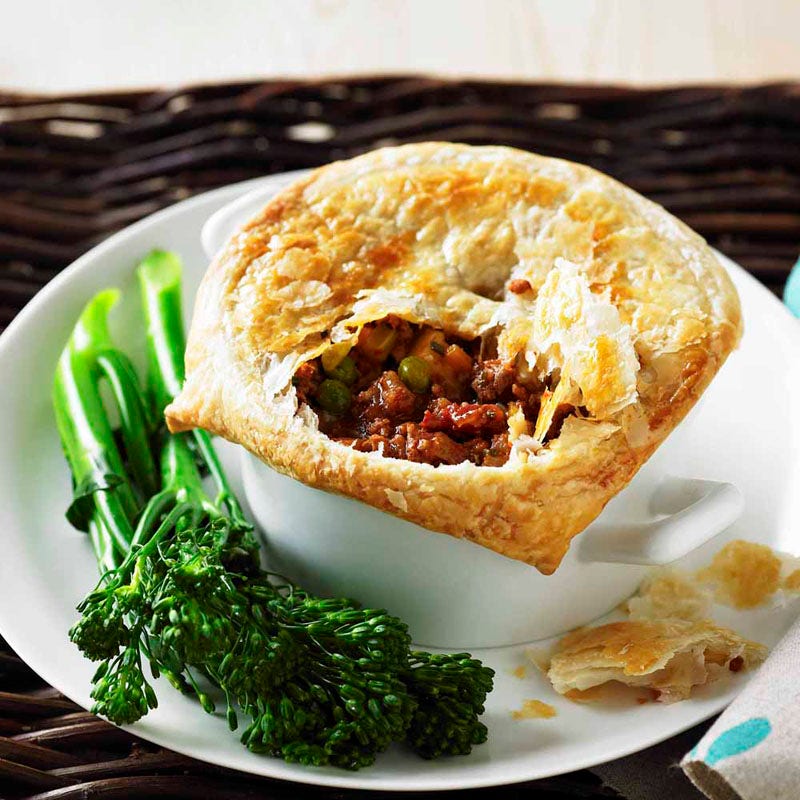 Veal and potato pies