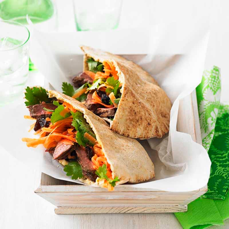 Photo of Lamb and hummus wholemeal pita by WW