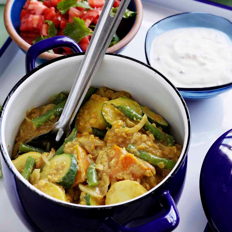 Photo of Lentil and vegetable korma curry by WW