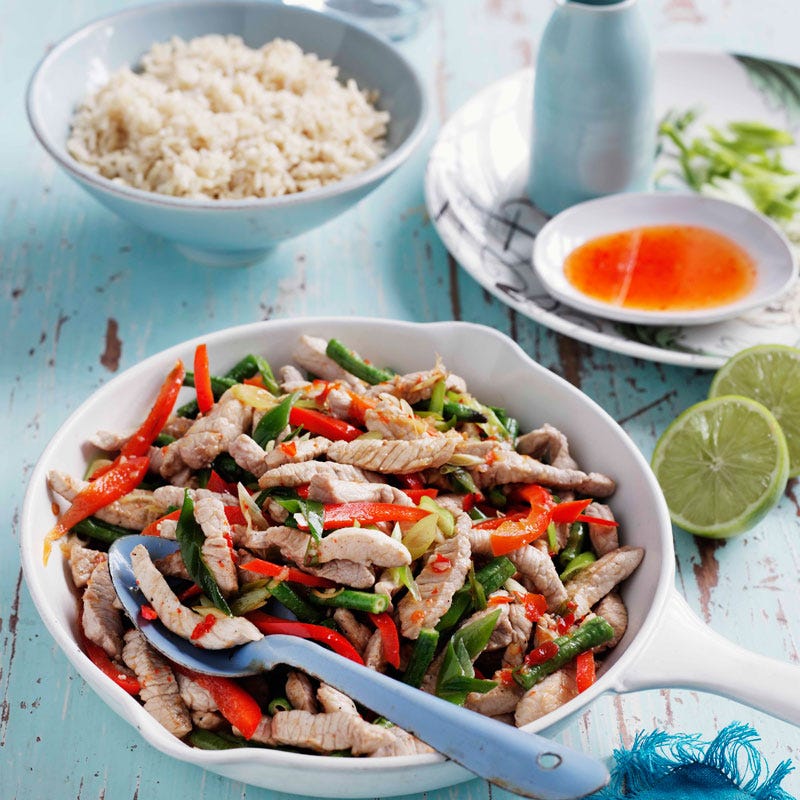 Photo of Pork and veggie stir-fry by WW