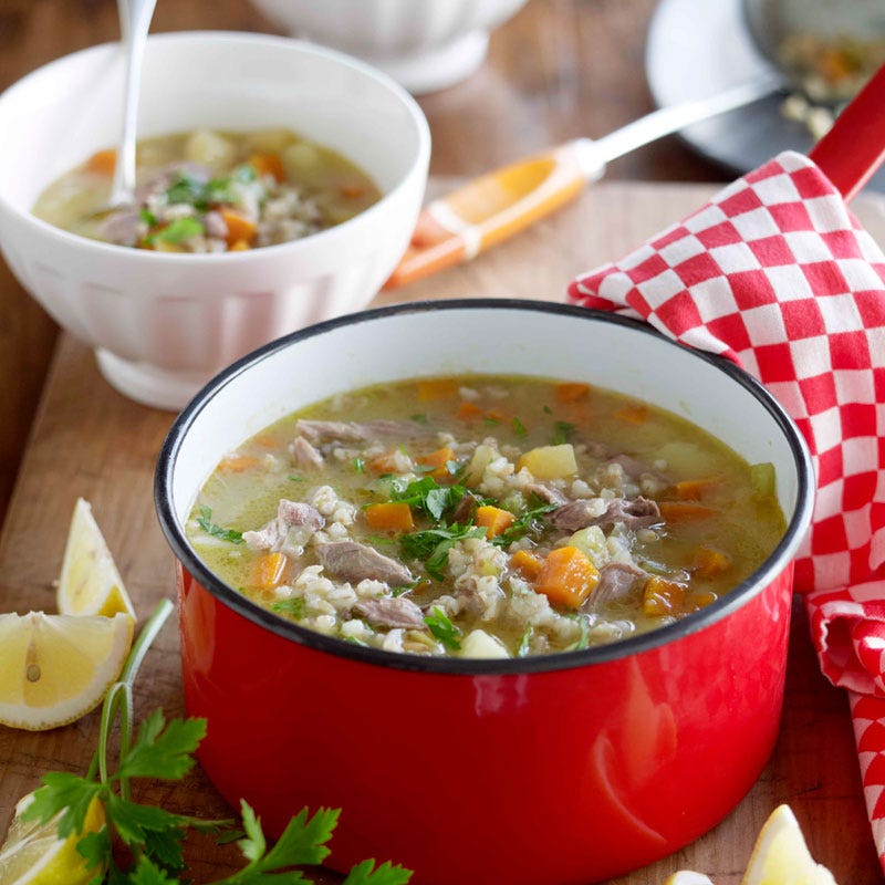 Photo of Barley and lamb vegetable soup by WW