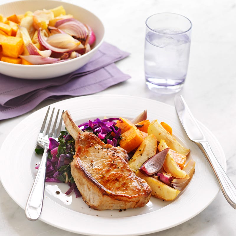 Photo of Roast pork chops with apples by WW