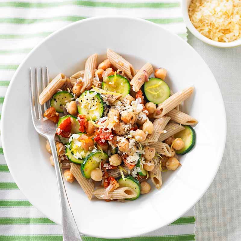 Photo of Zucchini, chickpea and semi-dried tomato pasta by WW