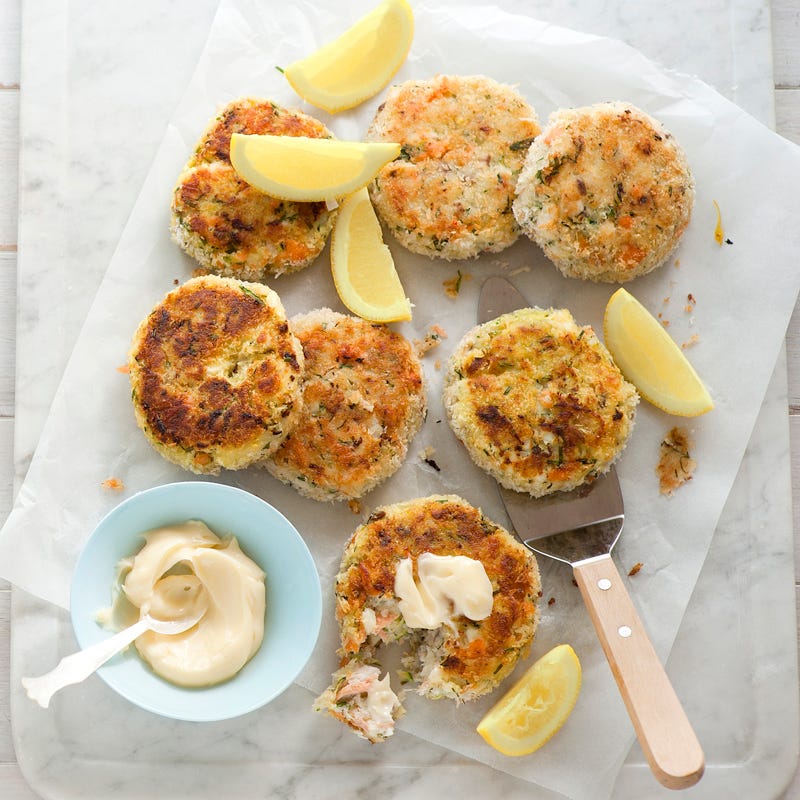 Photo of Salmon fish cakes with watercress salad by WW