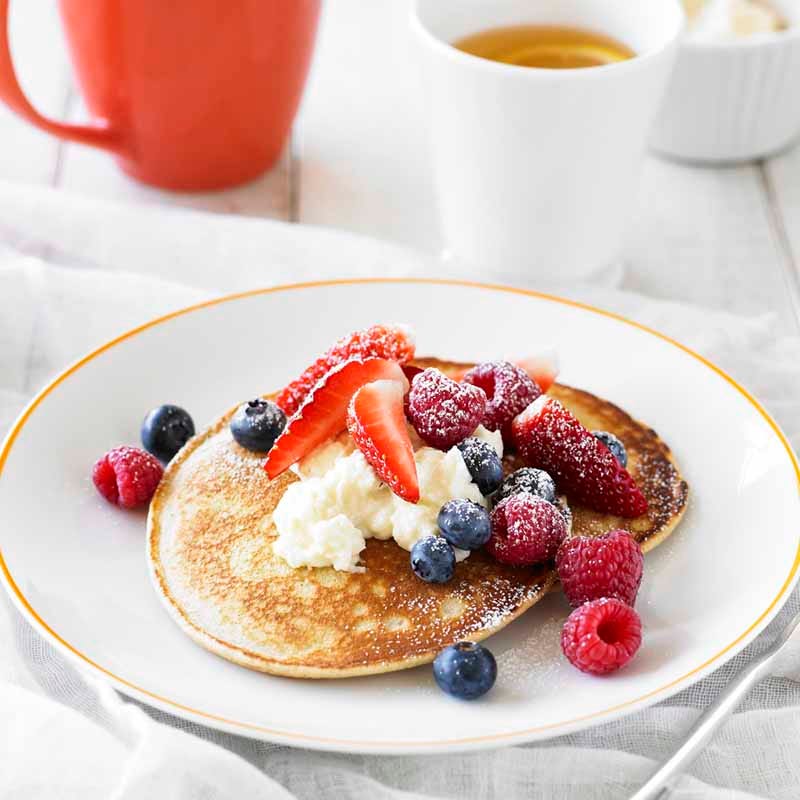 Photo of Buckwheat pancakes with honeyed ricotta by WW