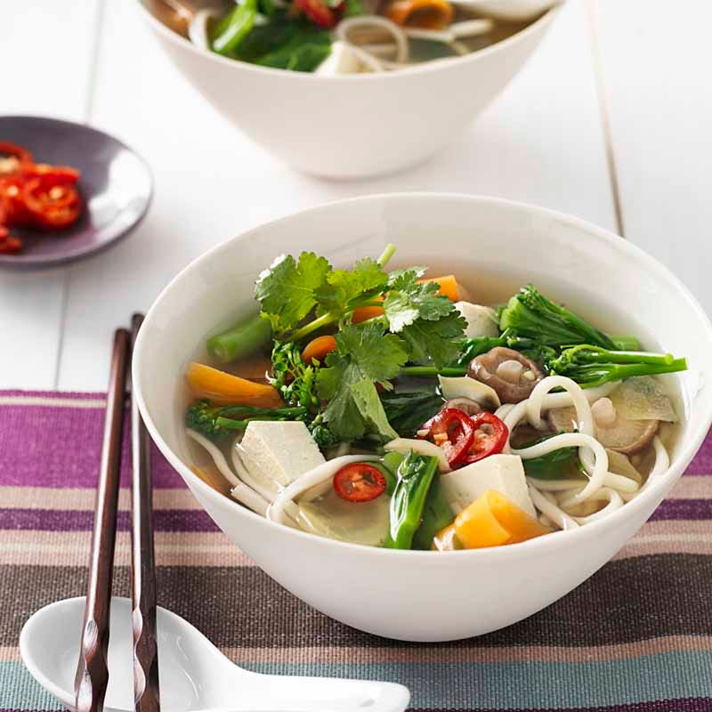 Photo of Ginger poached tofu with udon noodles by WW