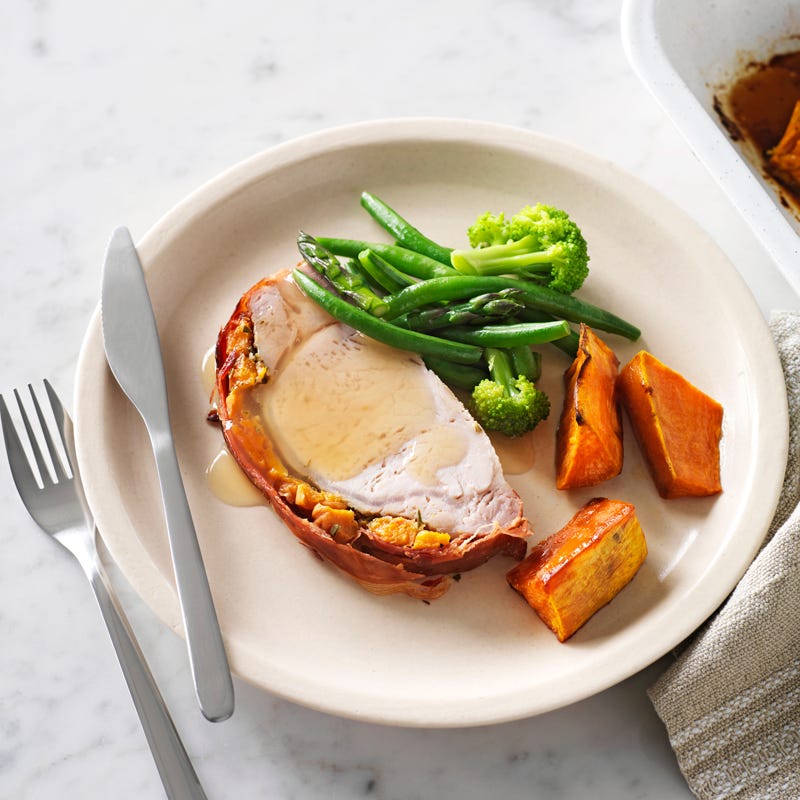 Photo of Roast pork with peach stuffing by WW