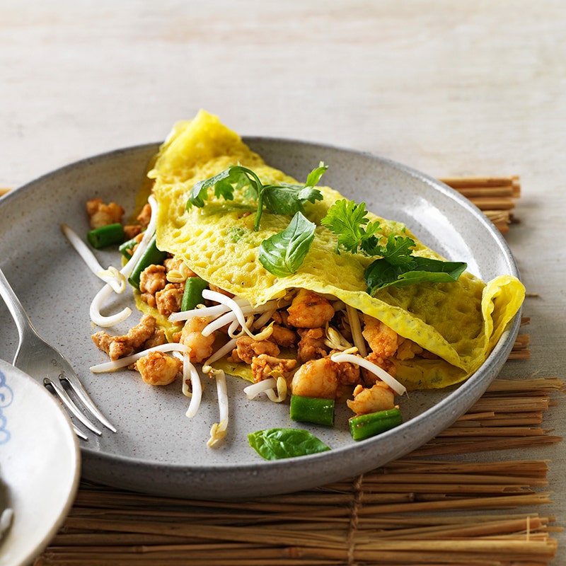 Chicken,-prawn-and-shallot-pancakes