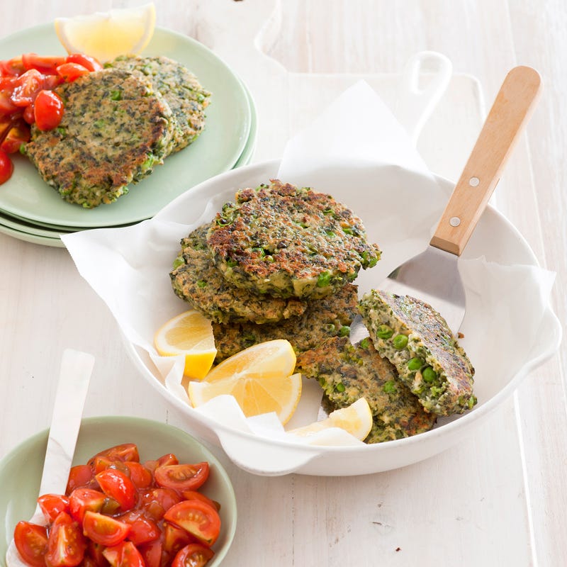 Photo of Pea, spinach and feta fritters by WW