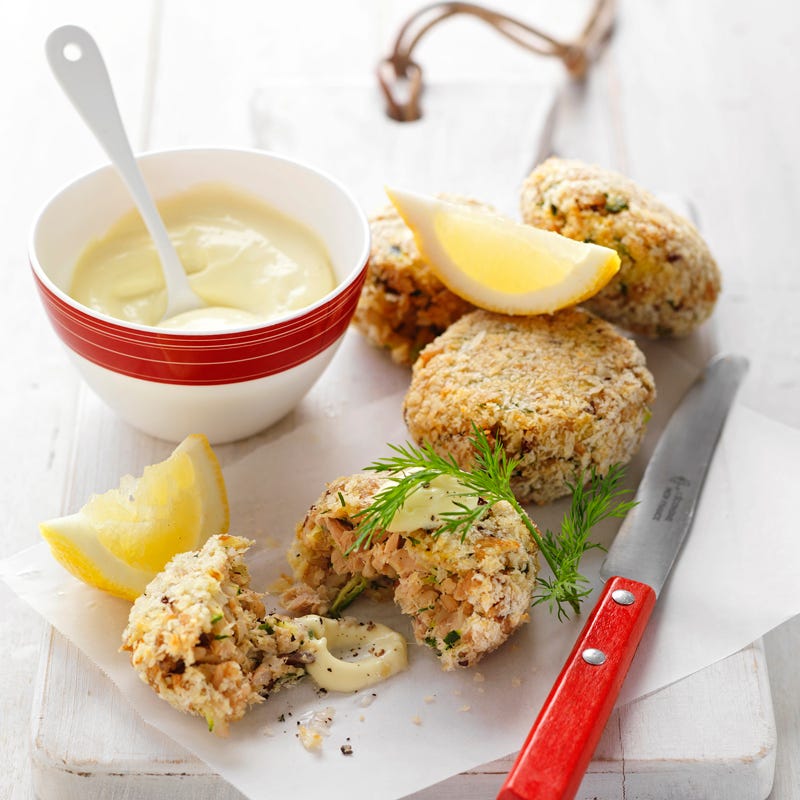 Photo of Tuna rice cakes with wasabi mayonnaise by WW