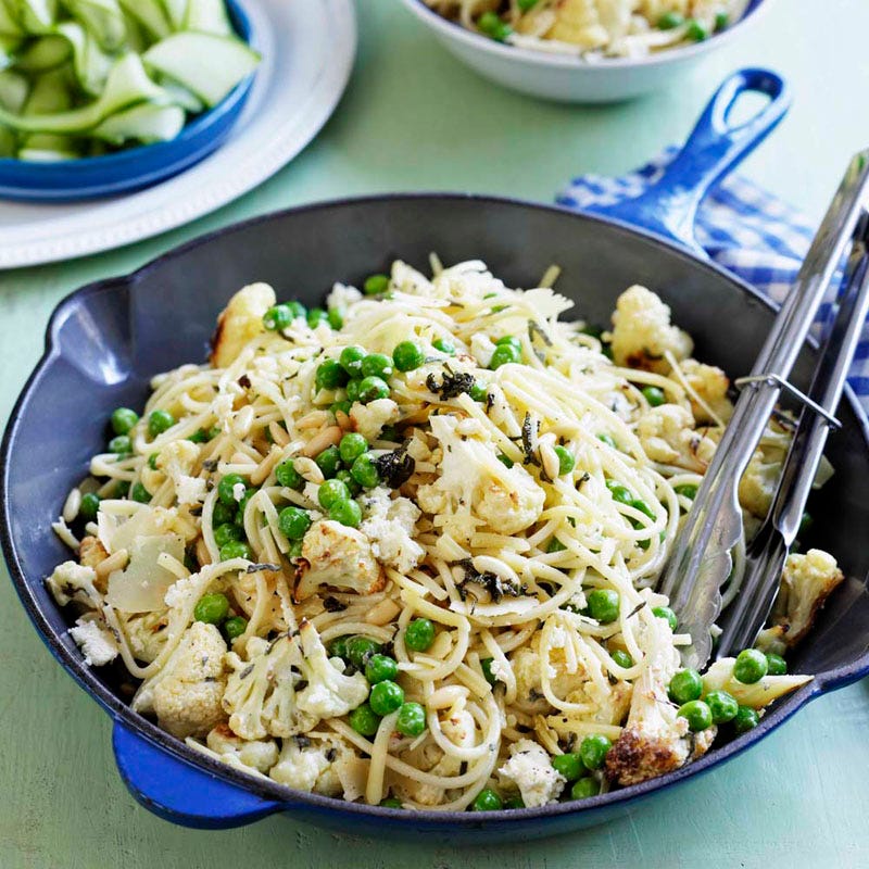 Photo of Three cheese cauliflower and pea spaghetti by WW