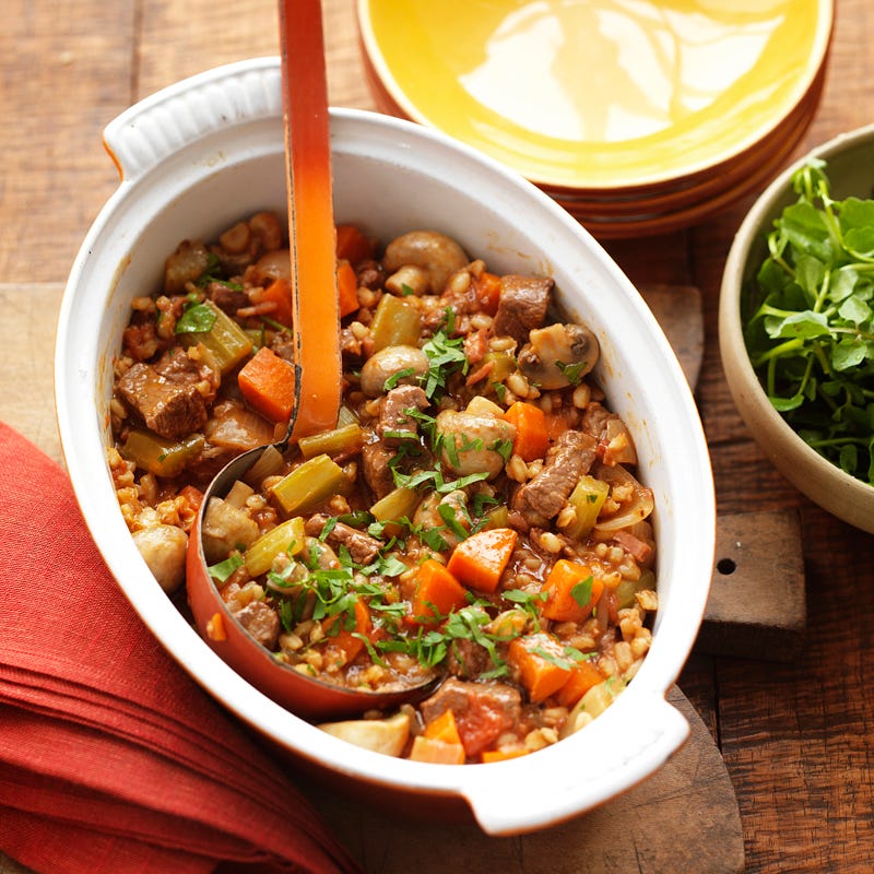 Photo of Beef, barley and red wine casserole by WW