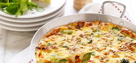 Vegetable and ricotta frittata