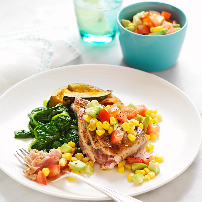 Photo of Cajun tuna with tomato and corn salsa by WW