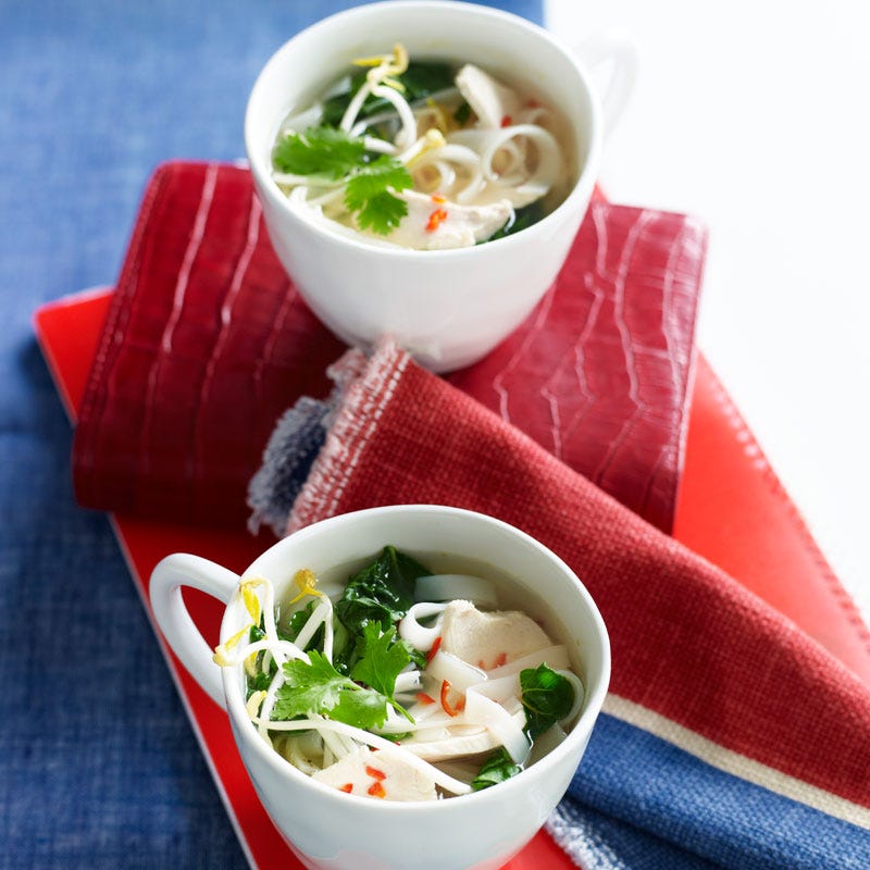 Photo of Thai chicken and noodle broth by WW