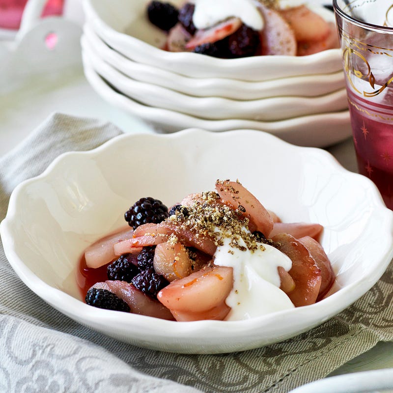 Photo of Poached apple, pear and blackberries by WW