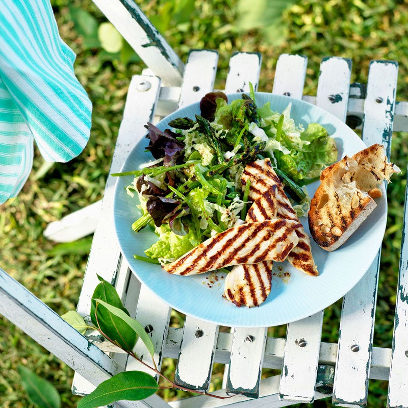 Photo of Chargrilled chicken and asparagus salad by WW
