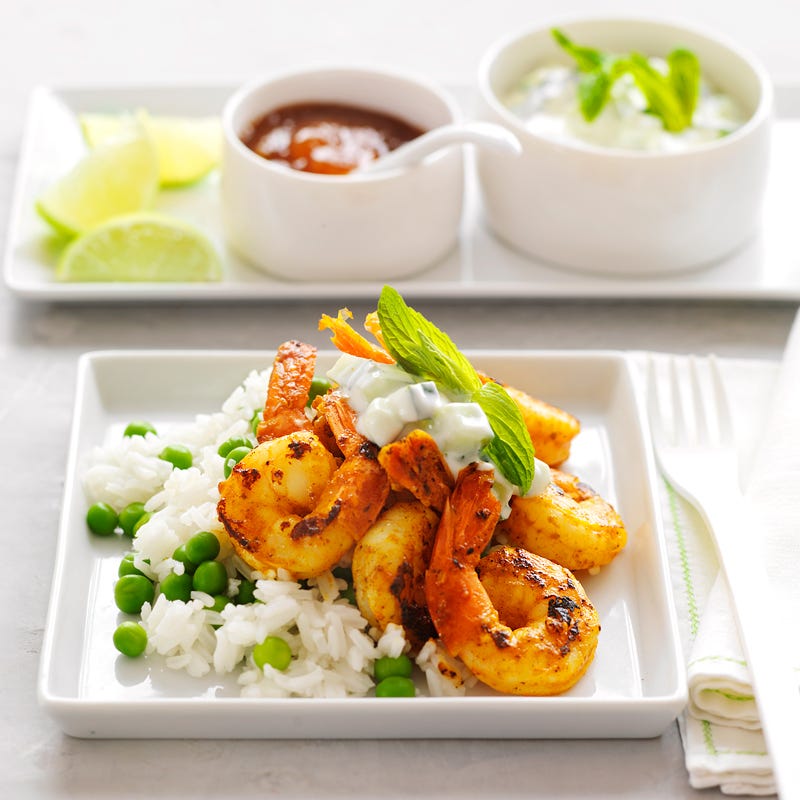 Photo of Tikka prawns with raita by WW