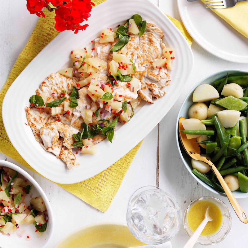 Photo of Chicken with pinapple salsa by WW