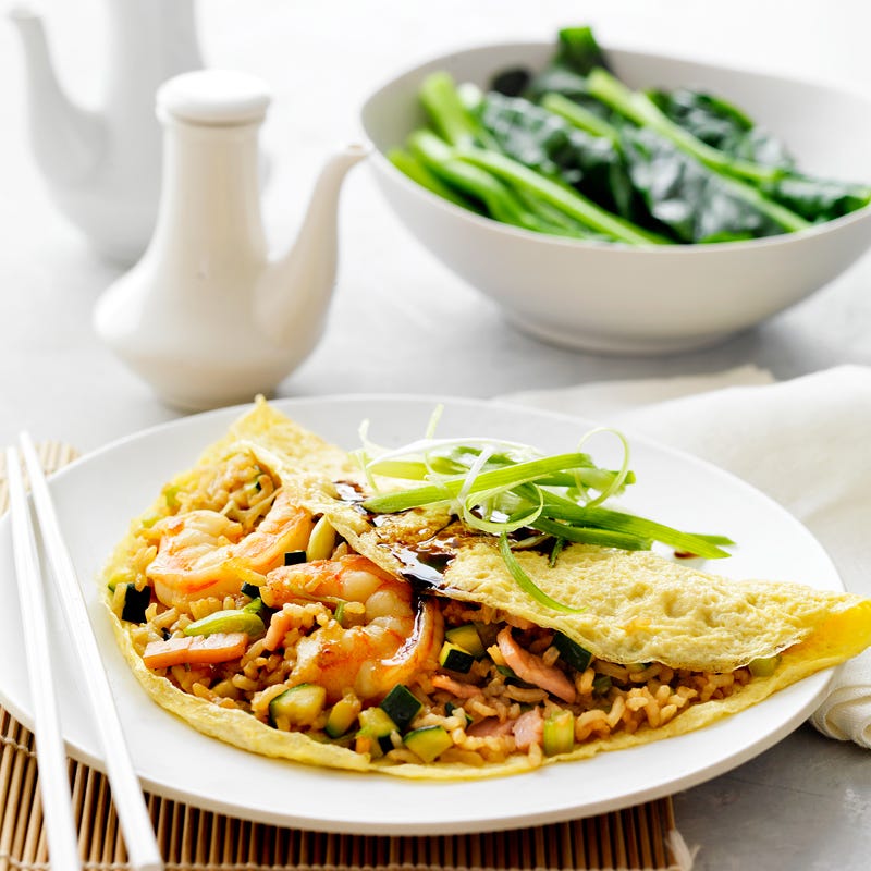 Photo of Prawn fried-rice omelette by WW