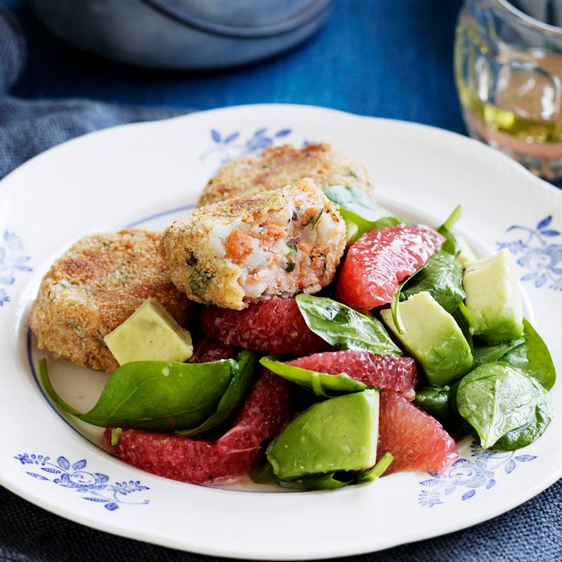 Photo of Salmon patties with winter salad by WW