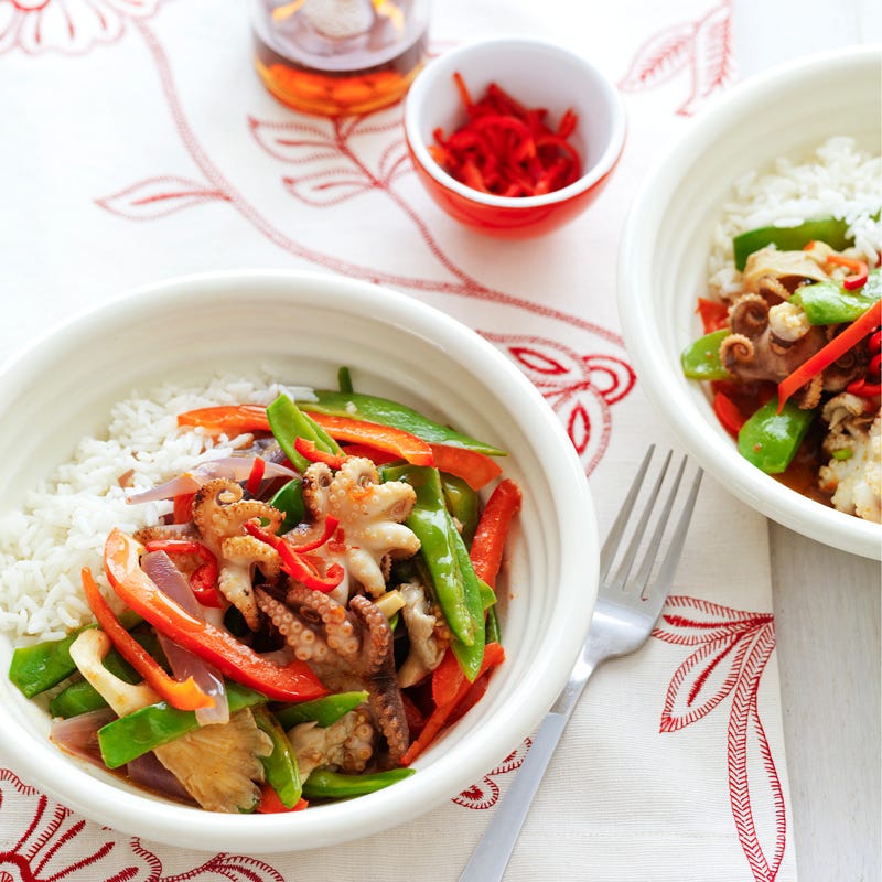 Photo of Baby octopus with chilli and lime by WW