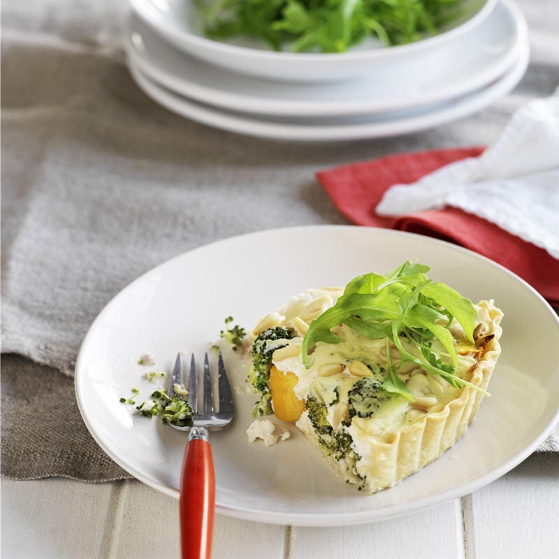 Photo of Roasted pumpkin, tofu, broccoli and pine nut quiche by WW