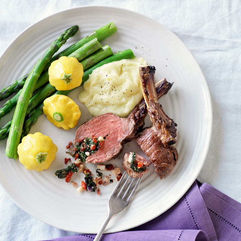 Photo of Veal stuffed with spinach, roasted capsicum and feta by WW