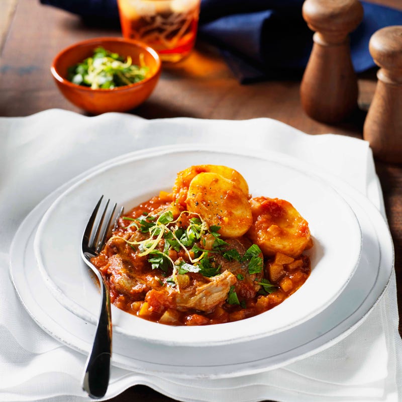 Photo of Osso bucco with baby potatoes and gremolata by WW