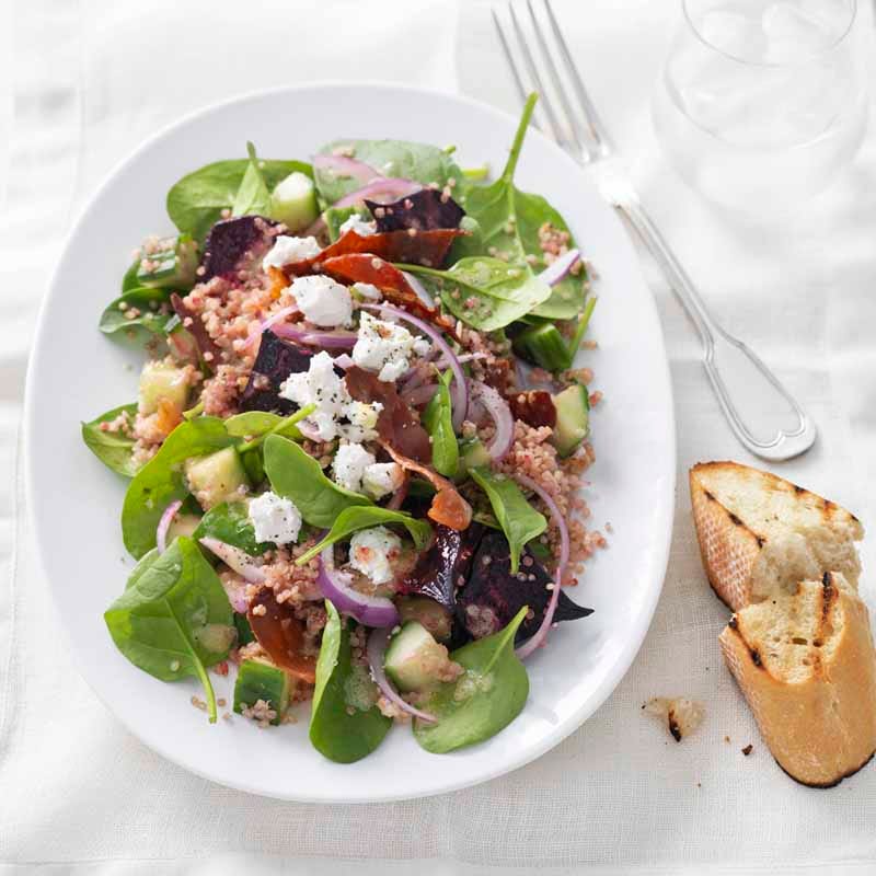 Photo of Quinoa, prosciutto and goat's cheese salad by WW