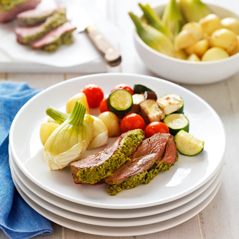Photo of Quick roast lamb with olive and caper crust by WW
