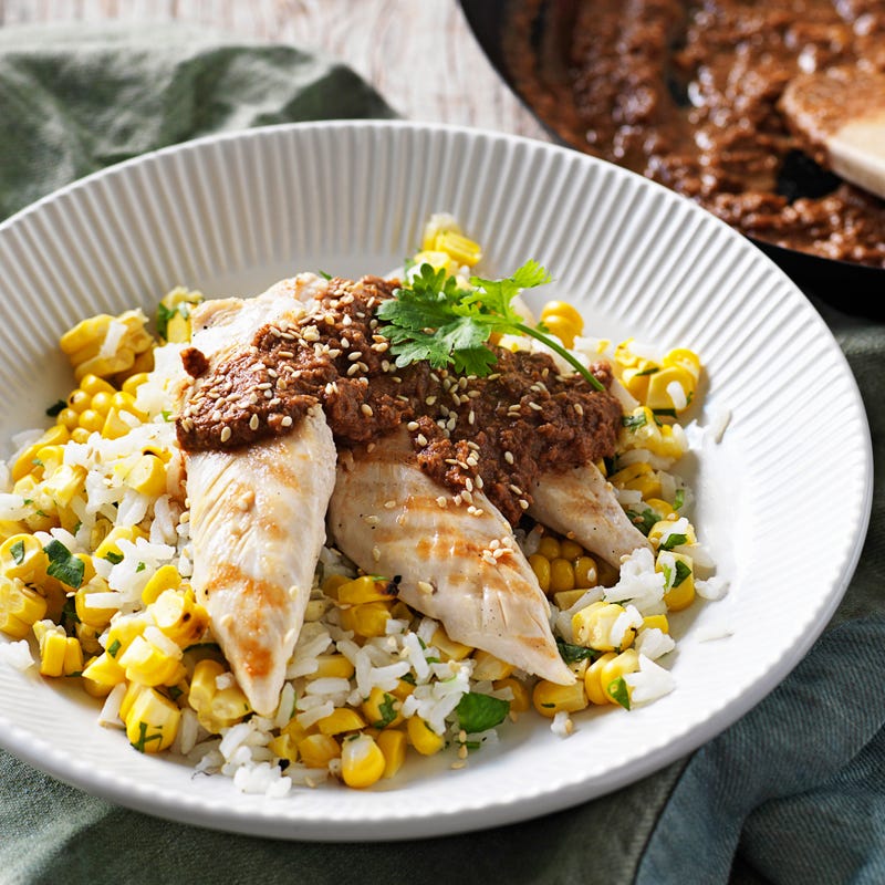 Photo of Chargrilled chicken with mole by WW