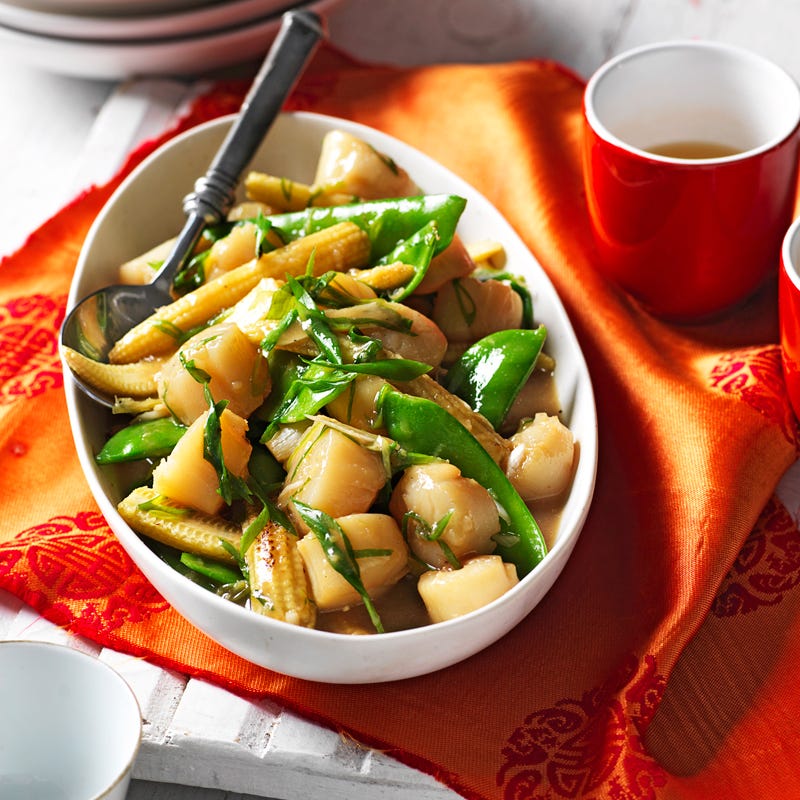 Photo of Braised scallops and snow peas by WW
