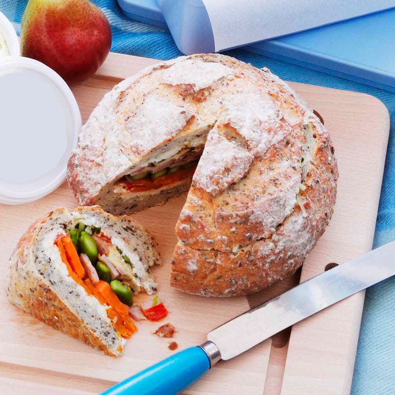 Cheese and bacon picnic loaf