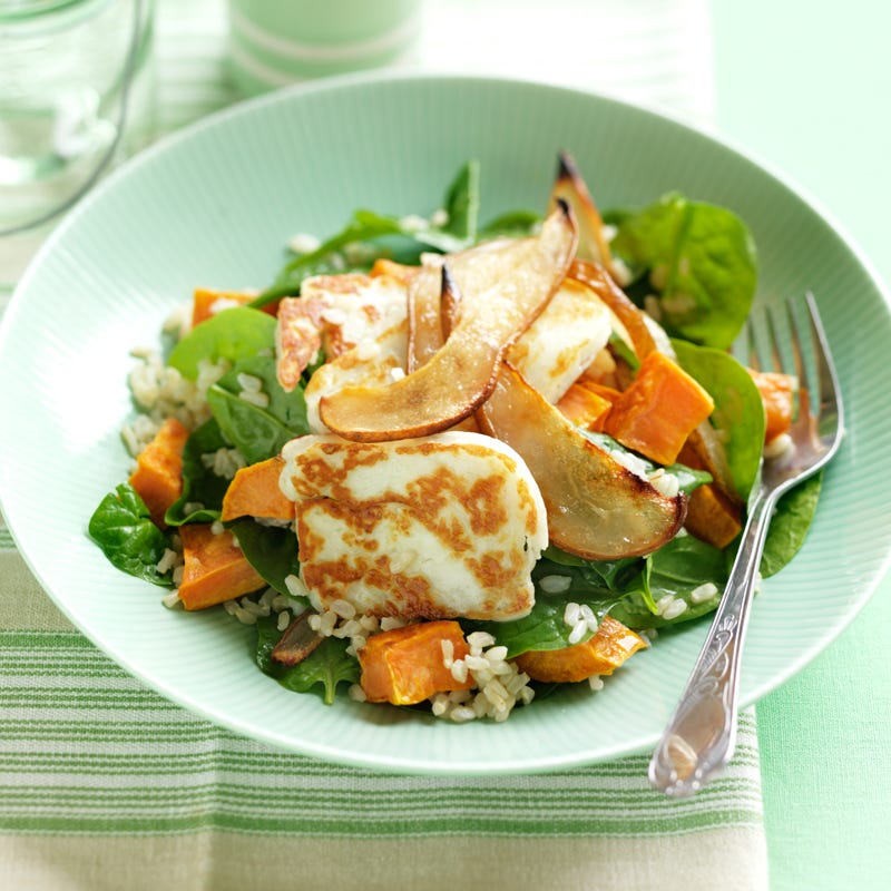 Photo of Sweet potato, pear and haloumi salad by WW