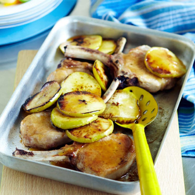 Photo of Pork and apples with apple cider glaze by WW