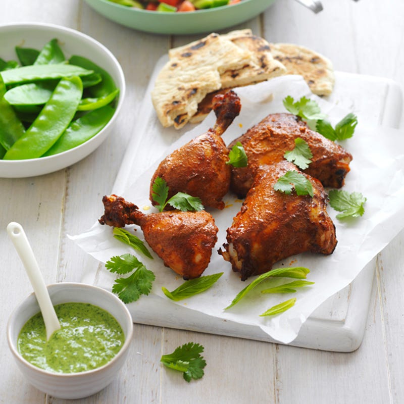 Photo of Tandoori chicken with coriander and mint sauce by WW