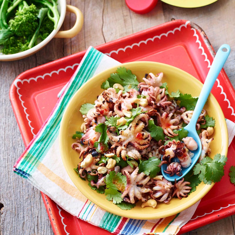 Photo of Barbecued octopus with coriander and sweet chilli glaze by WW