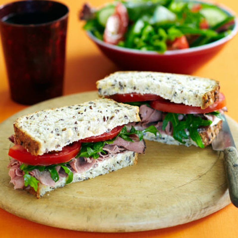 Photo of Roast beef and horseradish cream cheese sandwich by WW