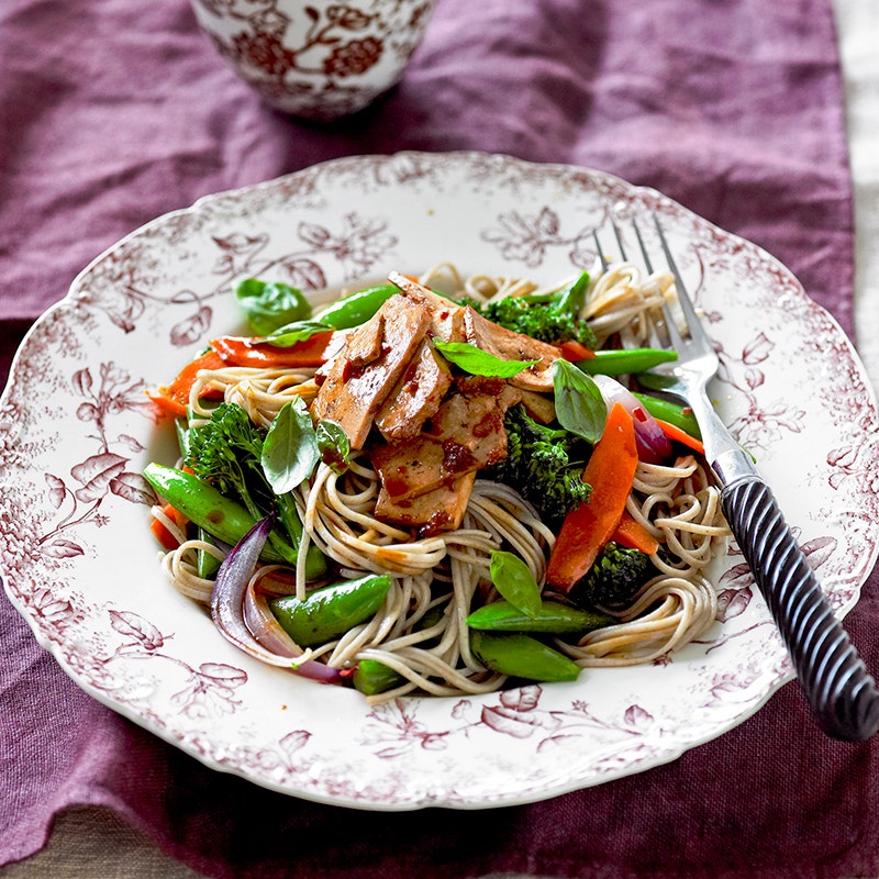Chilli and basil tofu
