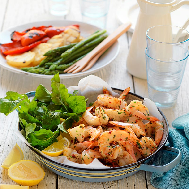 Photo of Chilli and garlic butterflied prawns by WW