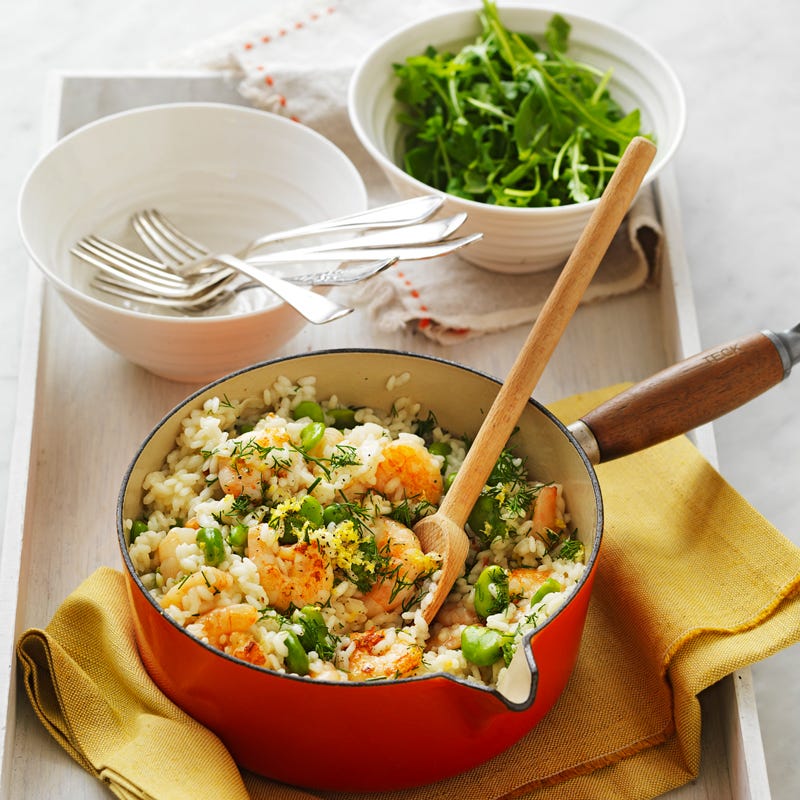 Photo of Prawn, broad bean and lemon risotto by WW
