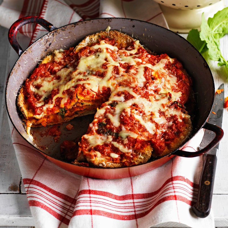 Eggplant and tomato parmagiana