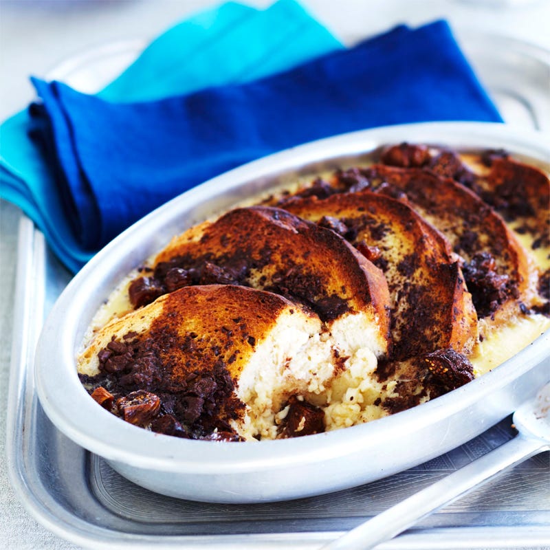 Photo of Chocolate and fig bread and butter pudding by WW